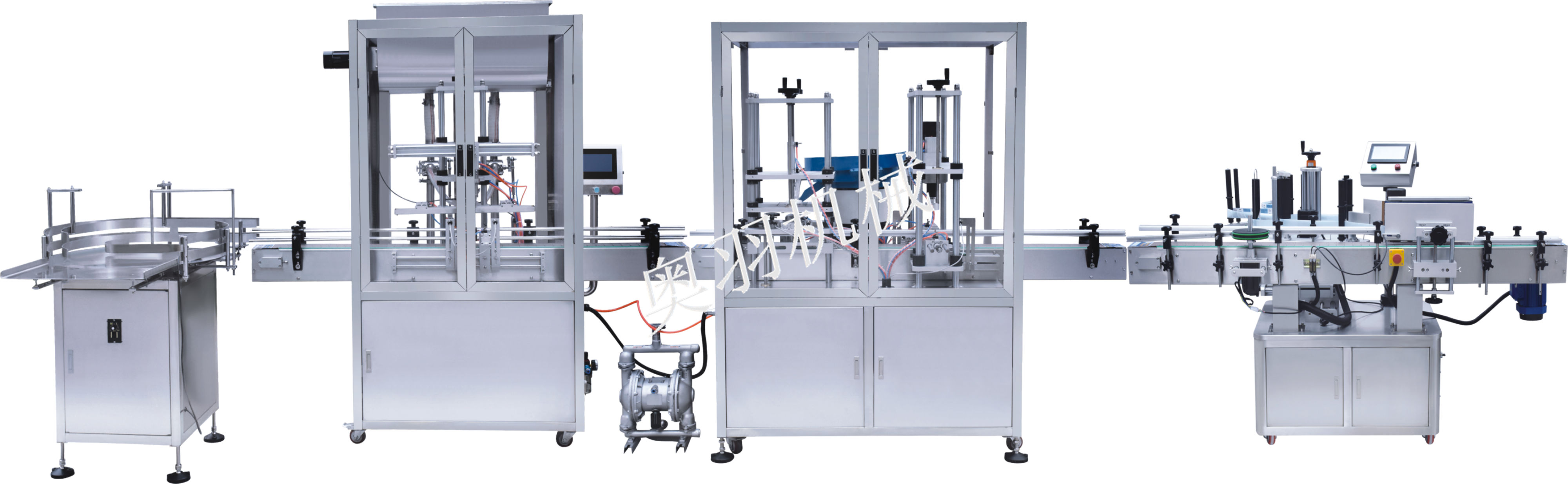 雙頭醬料自動灌裝旋蓋生產線_http://m.gasket.cc_瓶裝灌裝生產線系列_第1張
